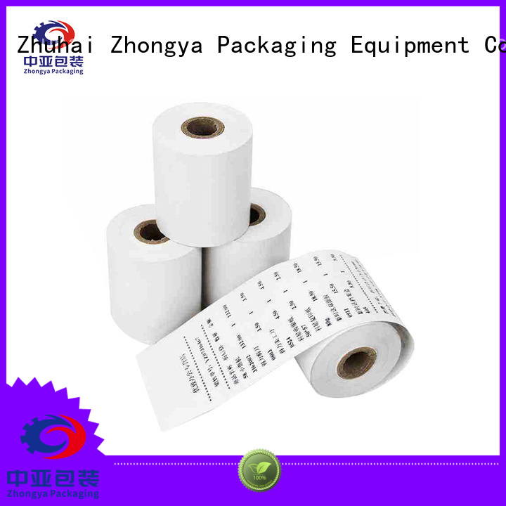 Zhongya Packaging practical thermal paper rolls wholesale for supermarket