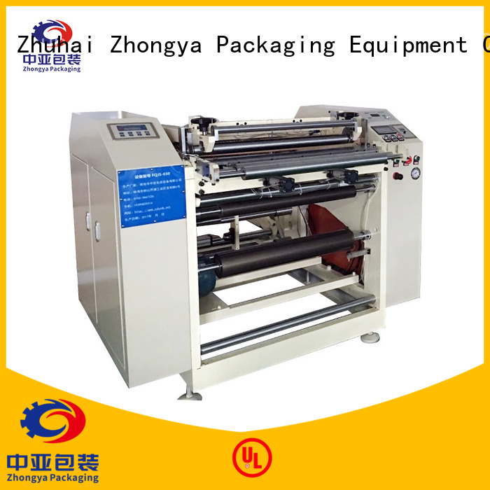 Zhongya Packaging slitter rewinder machine manufacturer from China for workplace