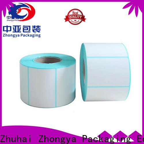 Zhongya Packaging quality thermal labels factory price for market