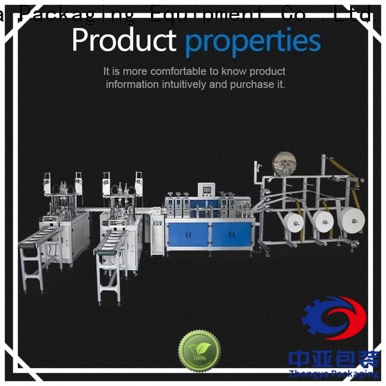 Zhongya Packaging energy-saving surgical mask machine factory price for plants