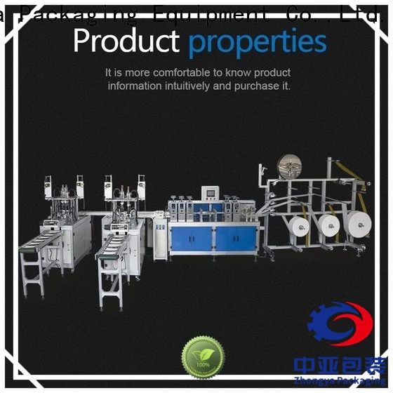 Zhongya Packaging energy-saving surgical mask machine factory price for plants
