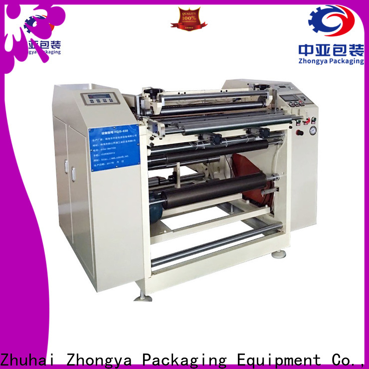 Zhongya Packaging slitter rewinder machine manufacturer directly sale for workplace