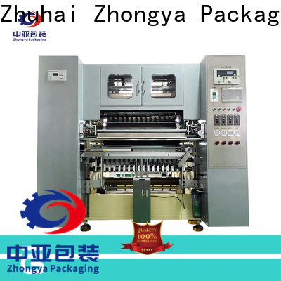 Zhongya Packaging fully automatic thermal paper slitting machine directly sale for thermal paper