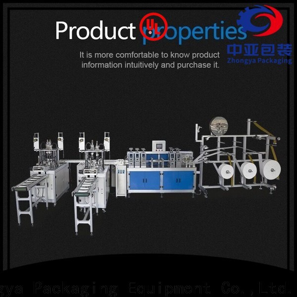 Zhongya Packaging medical face mask making machine supplier for wholesale