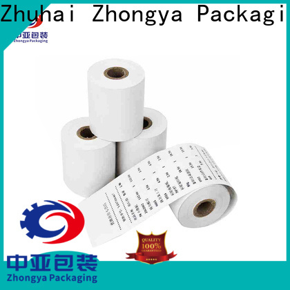 Zhongya Packaging thermal paper rolls manufacturer for supermarket