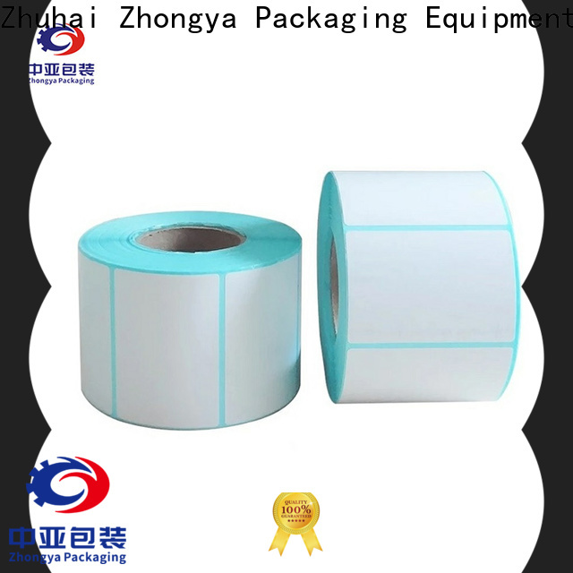 Zhongya Packaging oem thermal label suppliers waterproof for market